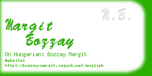 margit bozzay business card